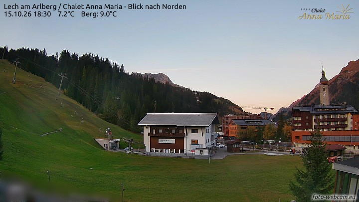 Archiv Foto Webcam Schlegelkopfareal, Lech