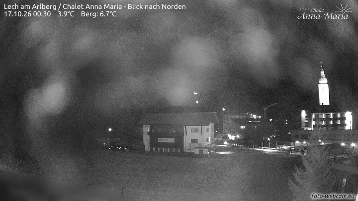 Archived image Webcam Lech (Chalet Anna Maria)