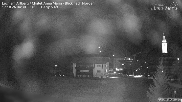 Archived image Webcam Lech (Chalet Anna Maria)