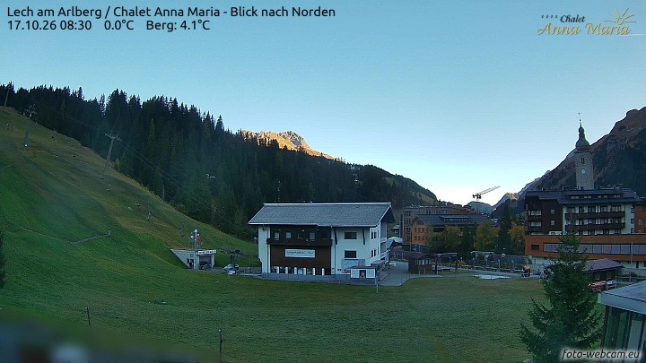 Archiv Foto Webcam Schlegelkopfareal, Lech