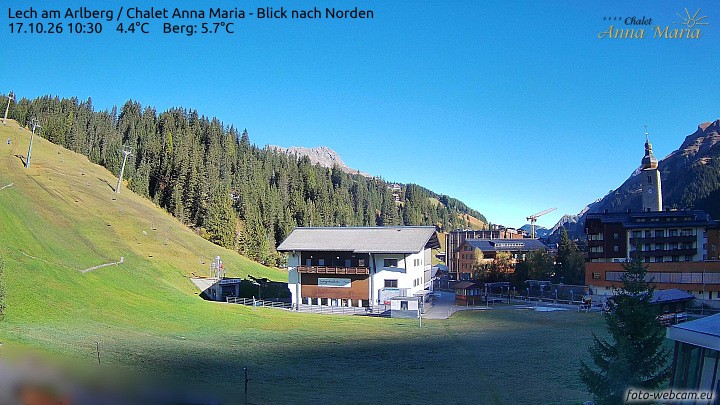 Archiv Foto Webcam Schlegelkopfareal, Lech