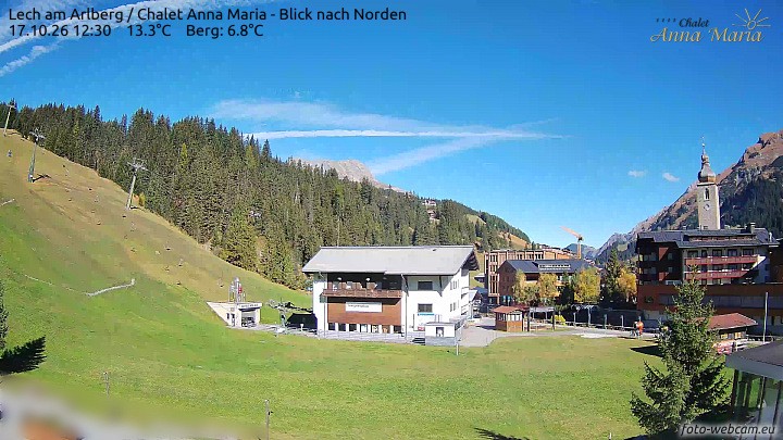 Archiv Foto Webcam Schlegelkopfareal, Lech