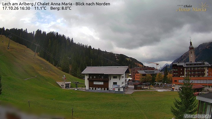 Archiv Foto Webcam Schlegelkopfareal, Lech