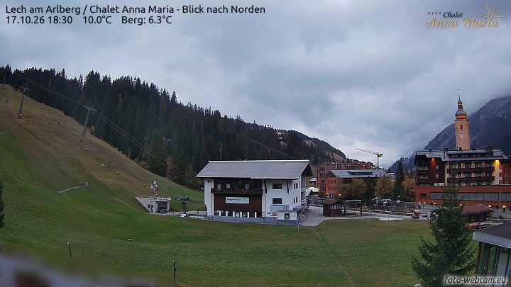 Archiv Foto Webcam Schlegelkopfareal, Lech