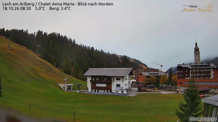 Archiv Foto Webcam Schlegelkopfareal, Lech