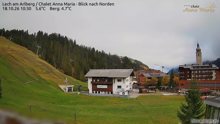 Archiv Foto Webcam Schlegelkopfareal, Lech