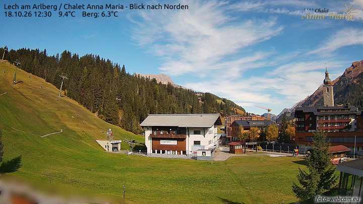 Archiv Foto Webcam Schlegelkopfareal, Lech