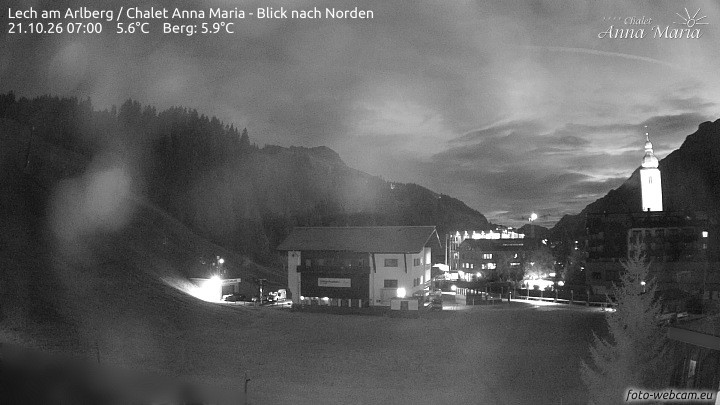 Archiv Foto Webcam Schlegelkopfareal, Lech