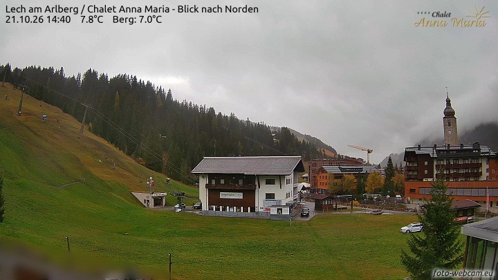 Archiv Foto Webcam Schlegelkopfareal, Lech