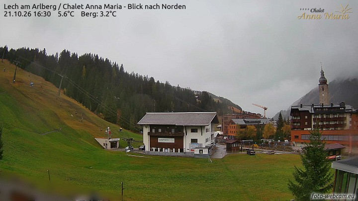 Archiv Foto Webcam Schlegelkopfareal, Lech