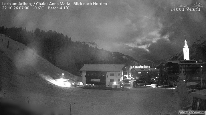 Archiv Foto Webcam Schlegelkopfareal, Lech