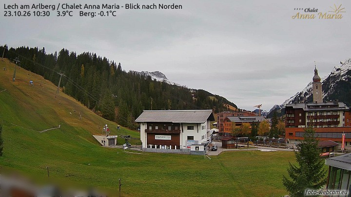 Archiv Foto Webcam Schlegelkopfareal, Lech