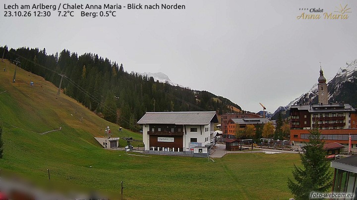 Archiv Foto Webcam Schlegelkopfareal, Lech