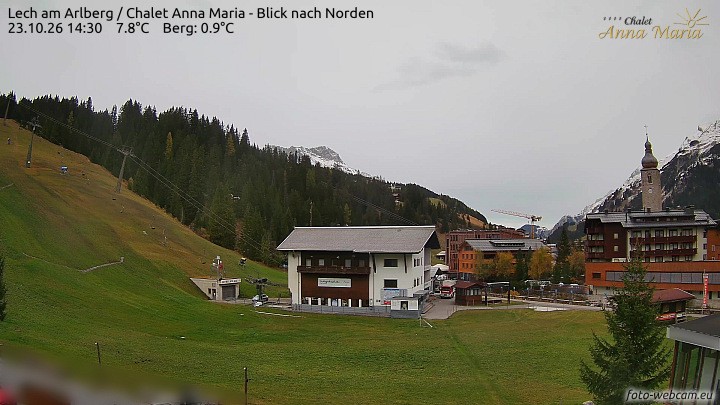 Archiv Foto Webcam Schlegelkopfareal, Lech