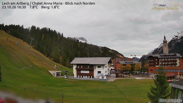Archiv Foto Webcam Schlegelkopfareal, Lech