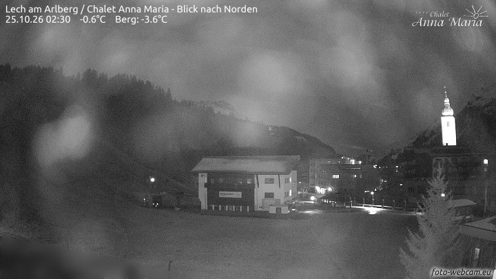 Archived image Webcam Lech (Chalet Anna Maria)