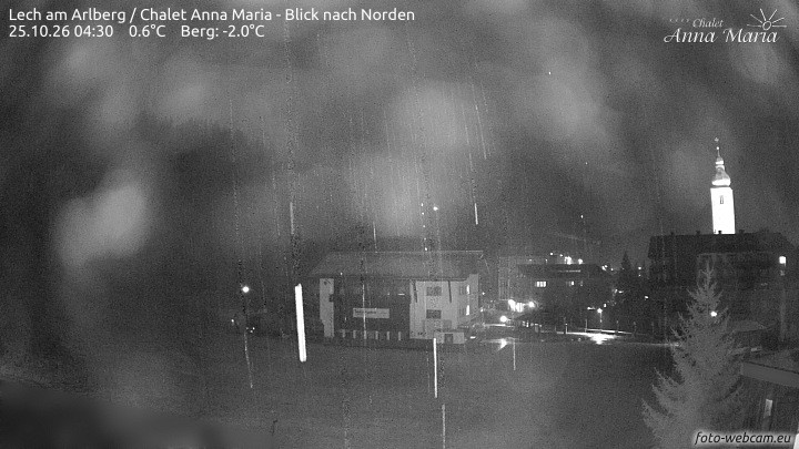 Archived image Webcam Lech (Chalet Anna Maria)
