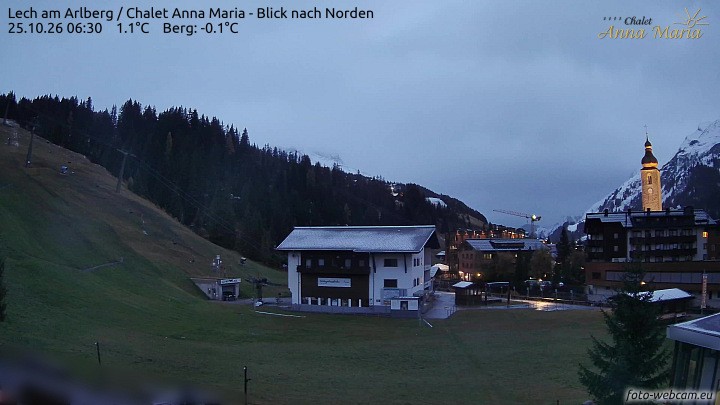 Archiv Foto Webcam Schlegelkopfareal, Lech