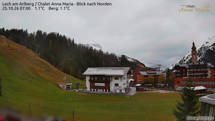 Archiv Foto Webcam Schlegelkopfareal, Lech