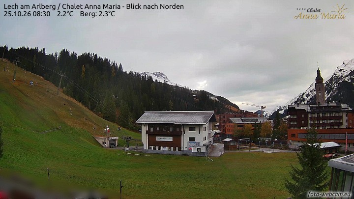 Archiv Foto Webcam Schlegelkopfareal, Lech