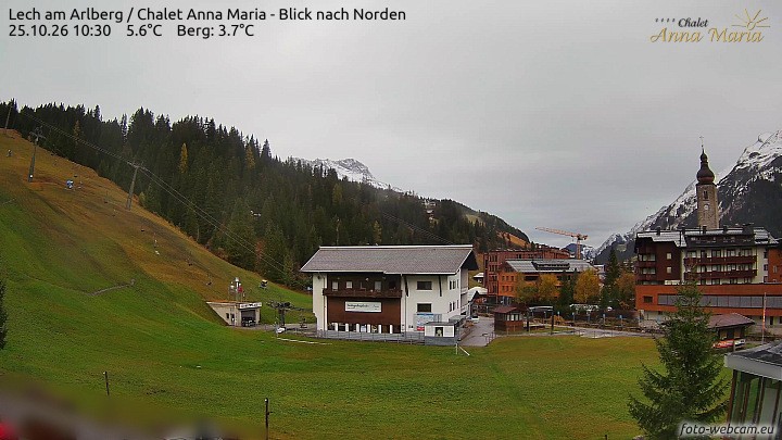 Archiv Foto Webcam Schlegelkopfareal, Lech