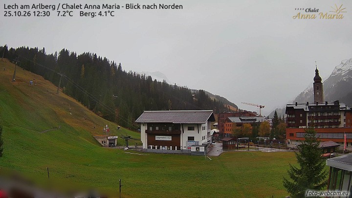 Archiv Foto Webcam Schlegelkopfareal, Lech