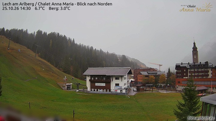 Archiv Foto Webcam Schlegelkopfareal, Lech