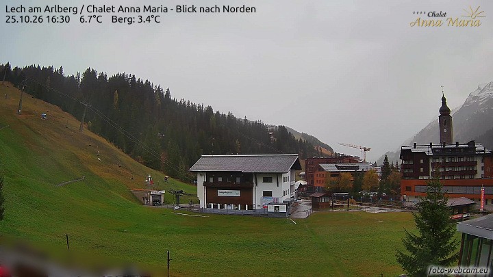 Archiv Foto Webcam Schlegelkopfareal, Lech