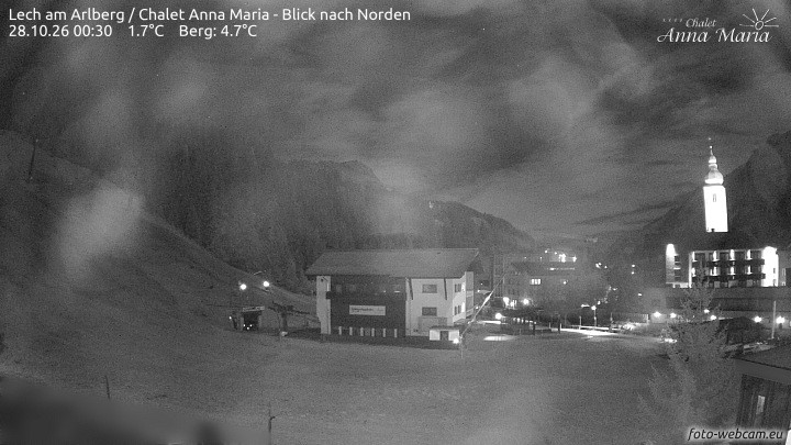 Archived image Webcam Lech (Chalet Anna Maria)