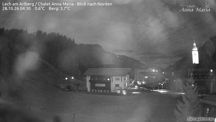 Archived image Webcam Lech (Chalet Anna Maria)