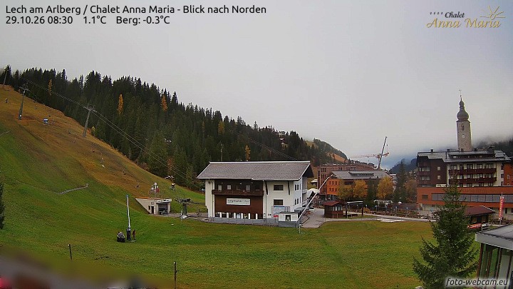 Archiv Foto Webcam Schlegelkopfareal, Lech
