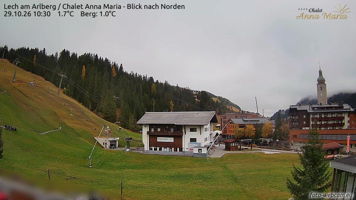 Archiv Foto Webcam Schlegelkopfareal, Lech