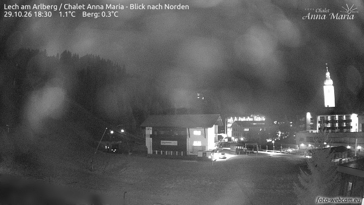 Archived image Webcam Lech (Chalet Anna Maria)