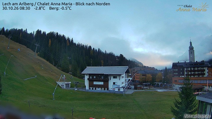 Archiv Foto Webcam Schlegelkopfareal, Lech