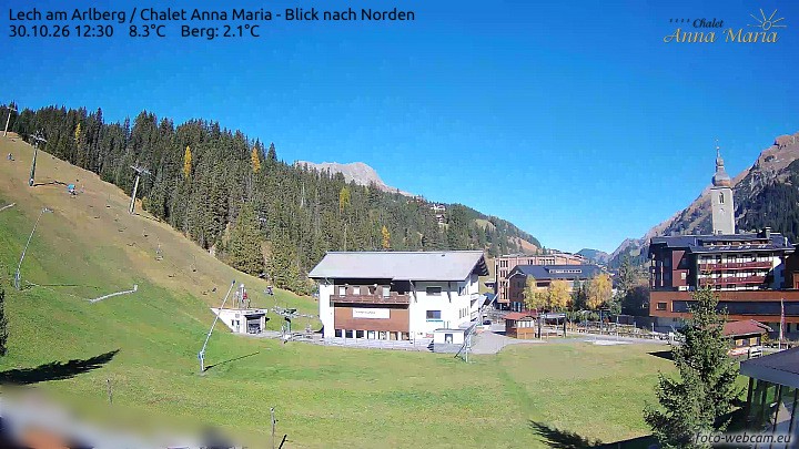 Archiv Foto Webcam Schlegelkopfareal, Lech