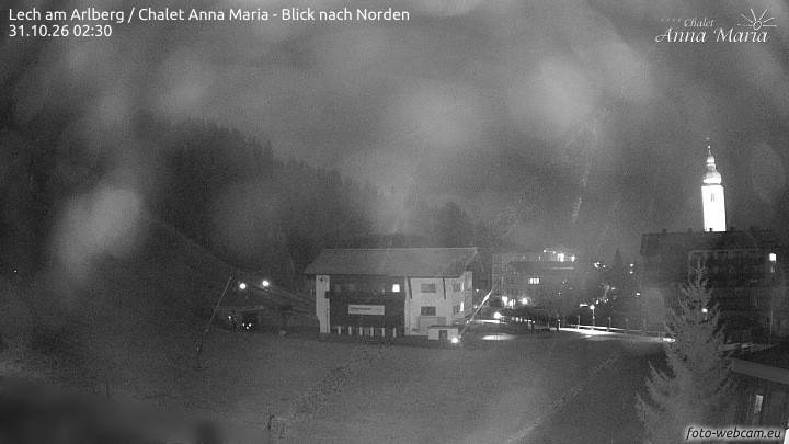 Archived image Webcam Lech (Chalet Anna Maria)