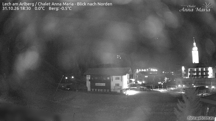 Archived image Webcam Lech (Chalet Anna Maria)