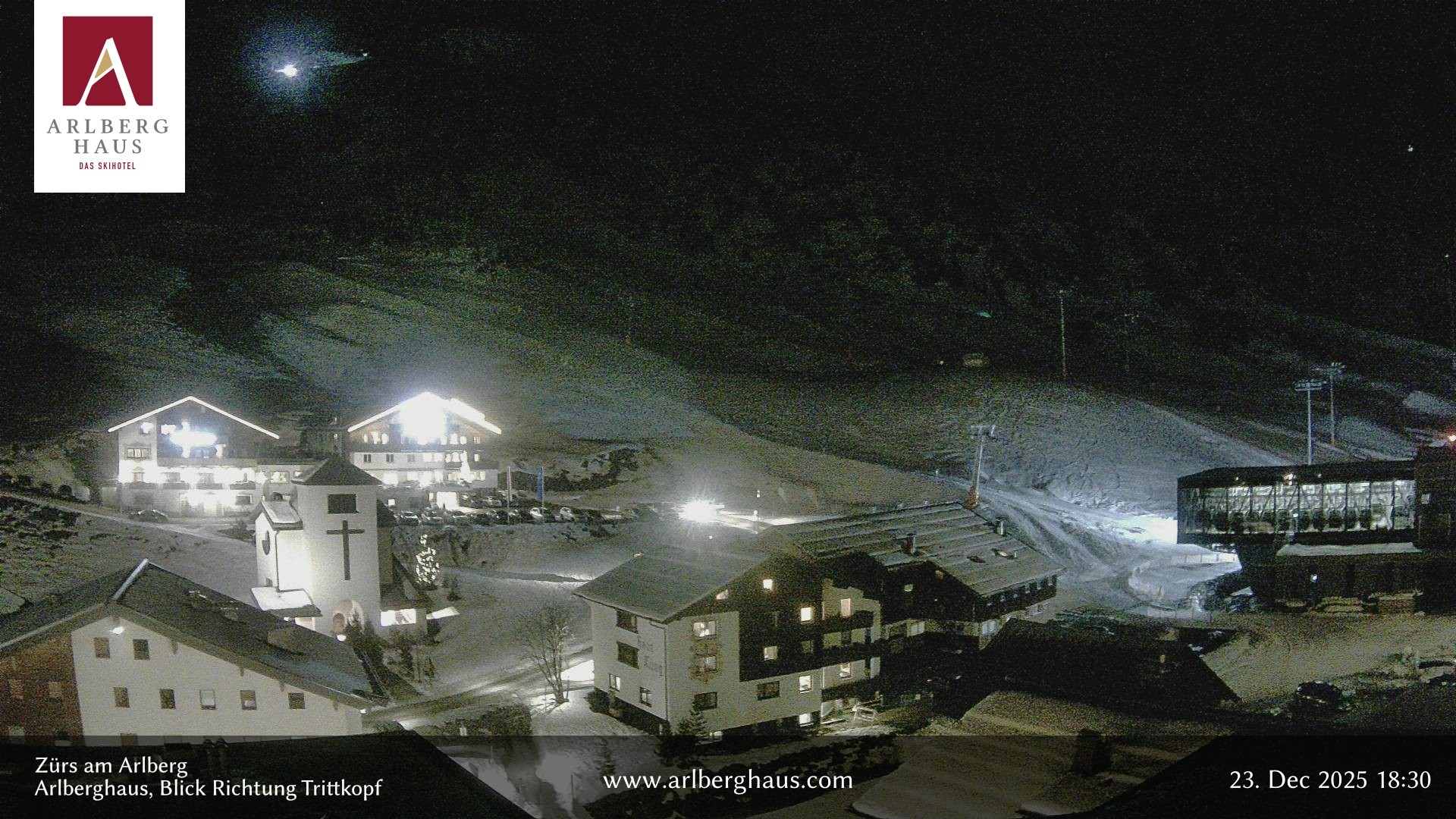 Archiv Foto Webcam Zürs: Hotel Arlberghaus