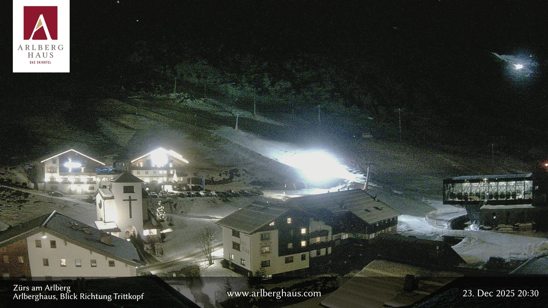 Archiv Foto Webcam Zürs: Hotel Arlberghaus