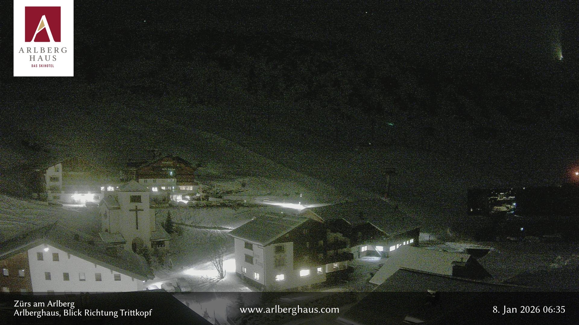 Archived image Webcam Arlberghaus at Zuers