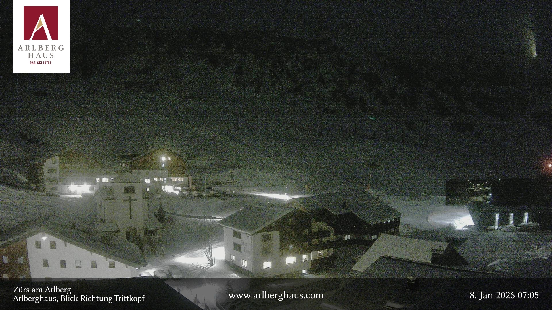 Archived image Webcam Arlberghaus at Zuers