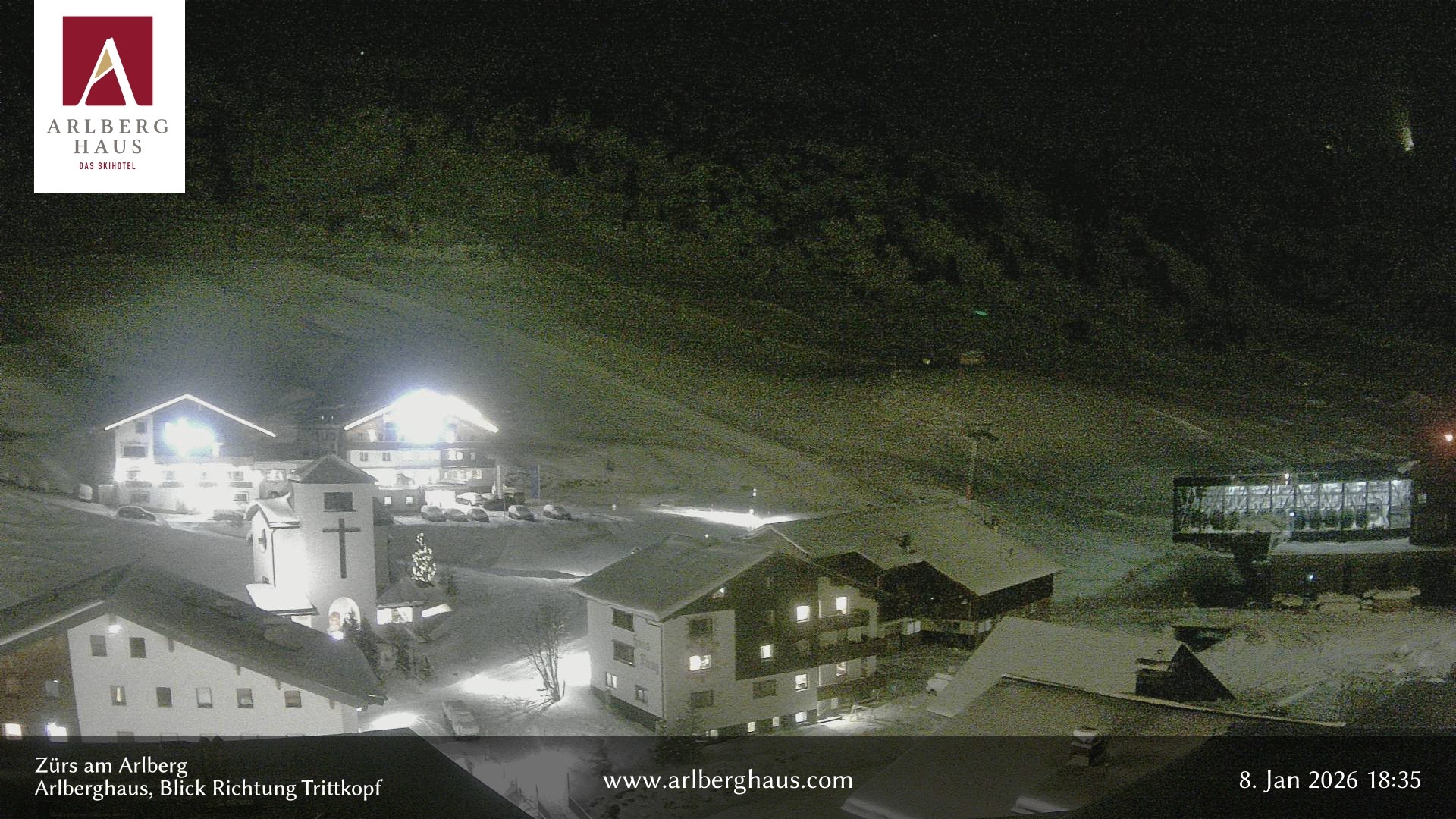 Archiv Foto Webcam Zürs: Hotel Arlberghaus