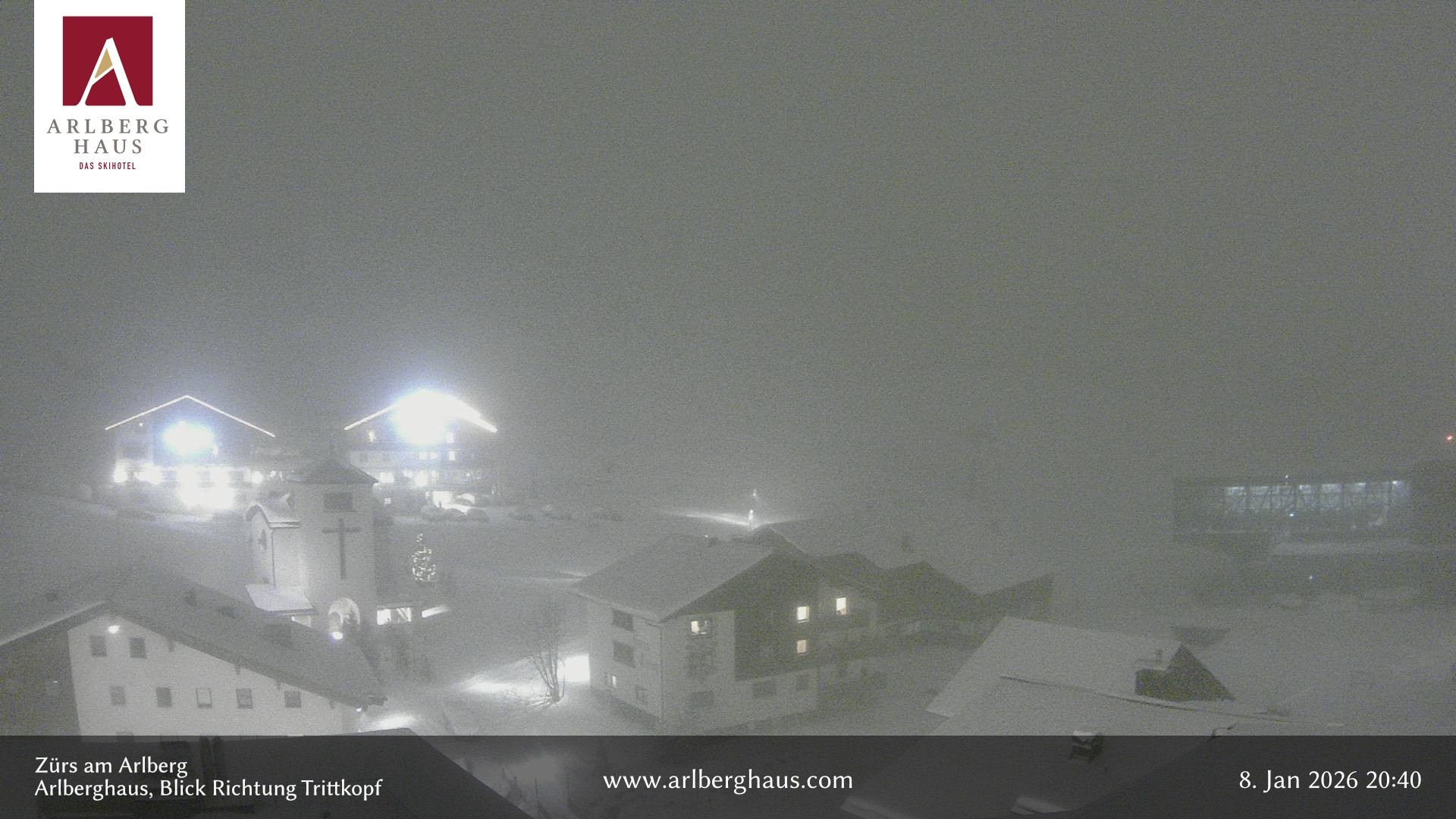 Archiv Foto Webcam Zürs: Hotel Arlberghaus