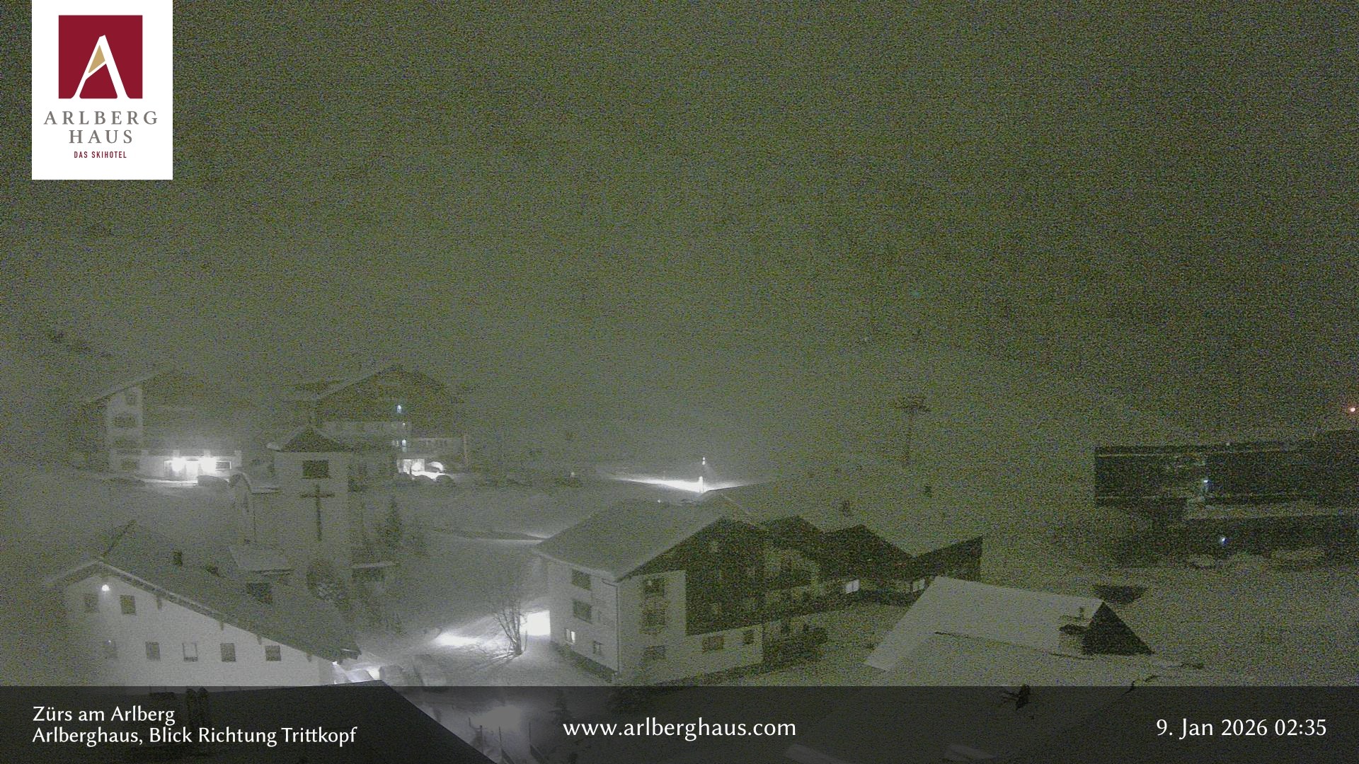 Archiv Foto Webcam Zürs: Hotel Arlberghaus