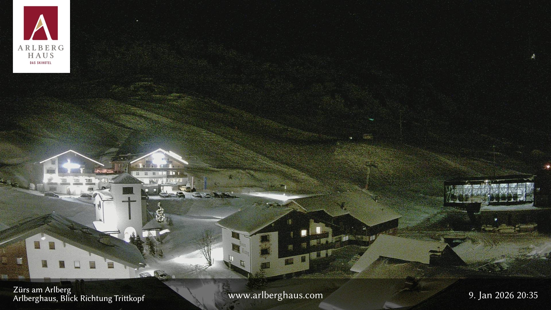 Archiv Foto Webcam Zürs: Hotel Arlberghaus