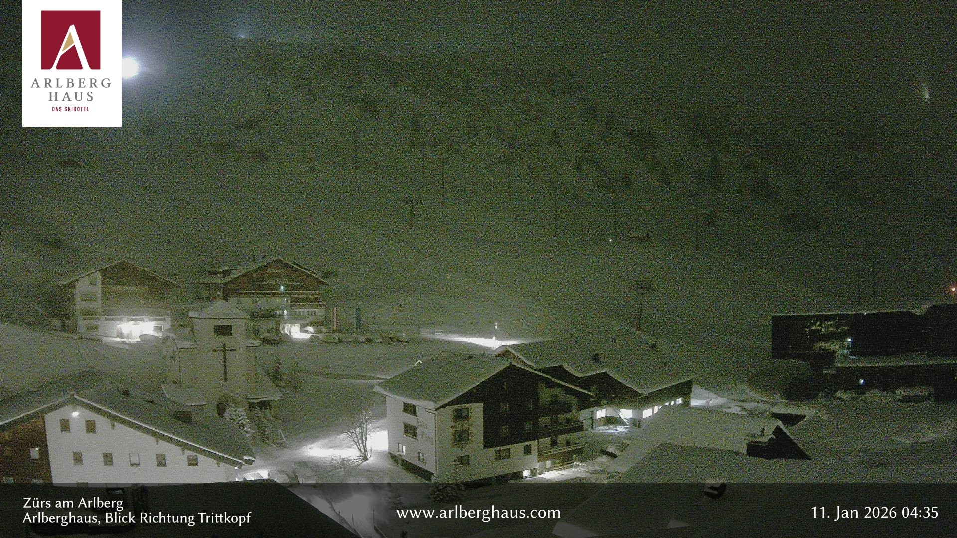 Archiv Foto Webcam Zürs: Hotel Arlberghaus