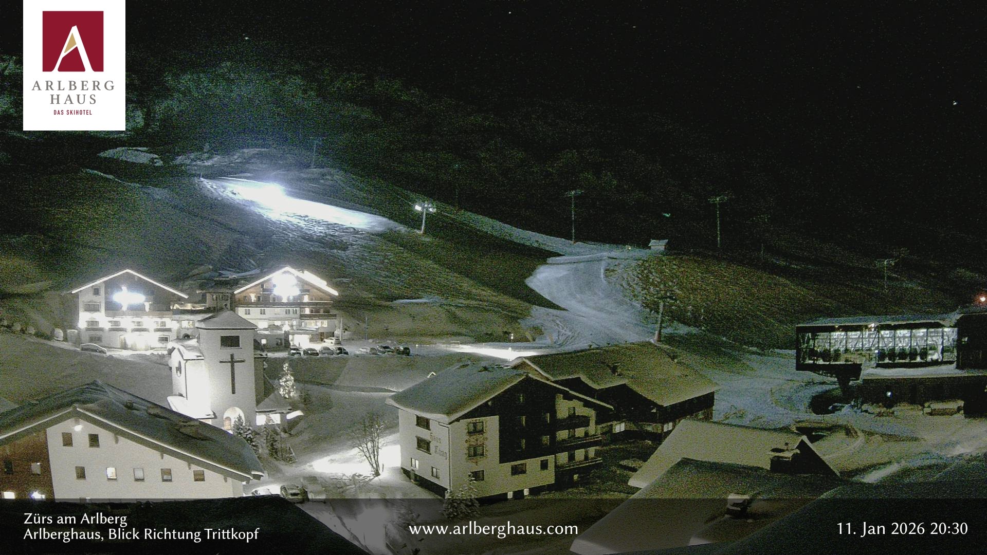 Archiv Foto Webcam Zürs: Hotel Arlberghaus