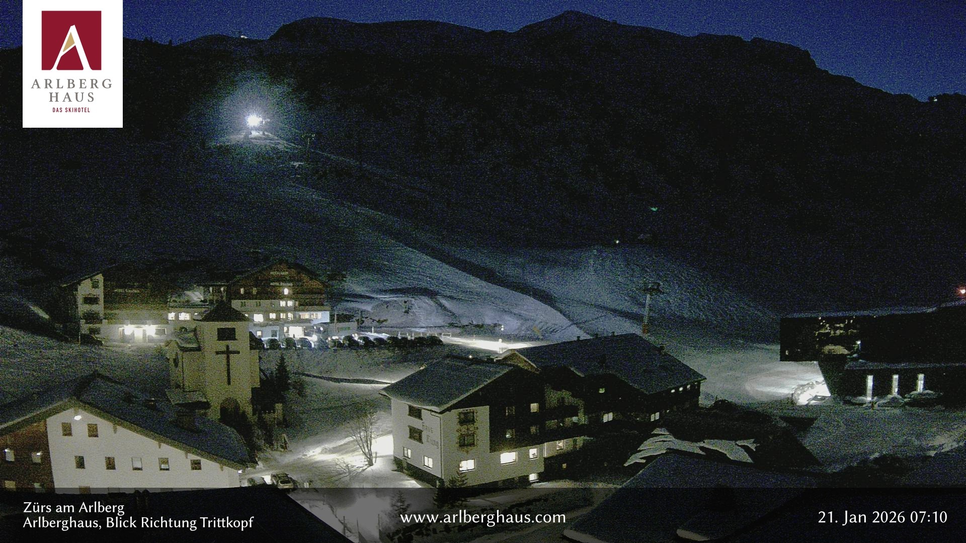 Archiv Foto Webcam Zürs: Hotel Arlberghaus