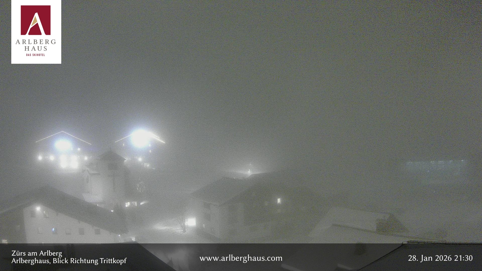 Archiv Foto Webcam Zürs: Hotel Arlberghaus