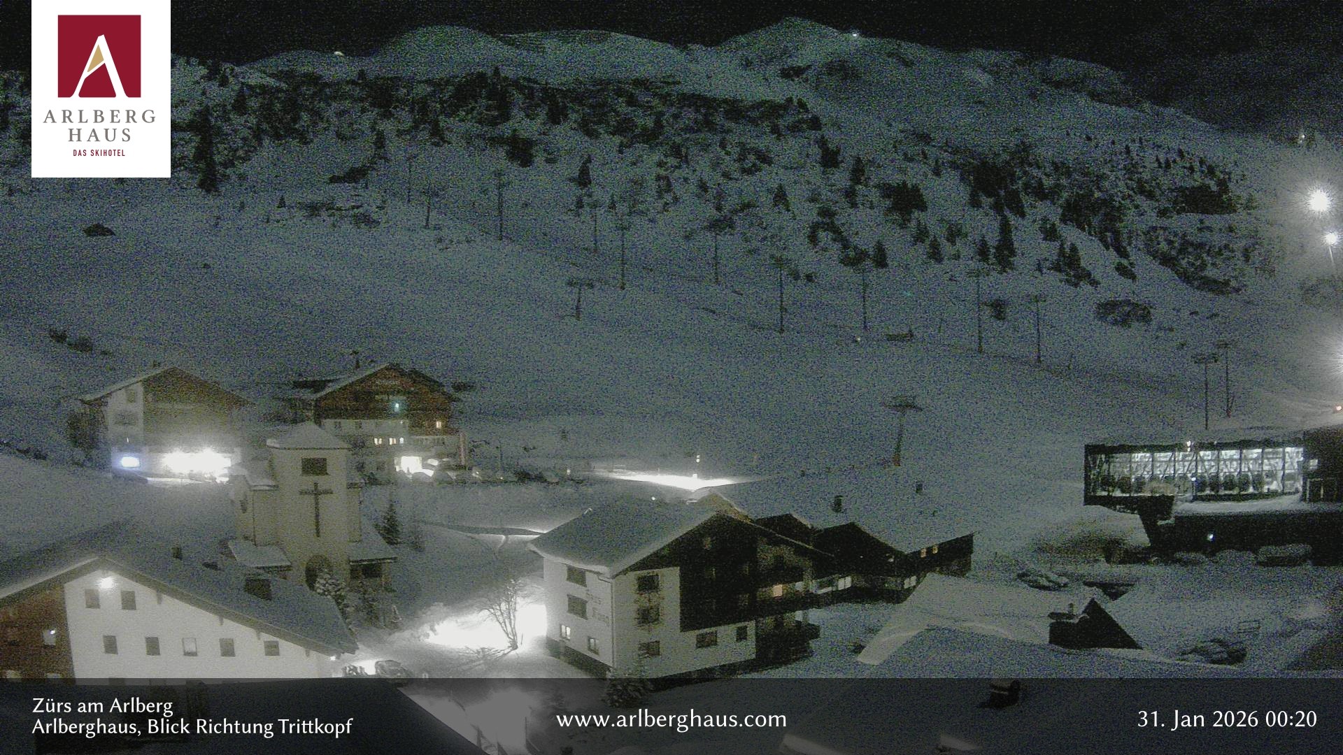Archiv Foto Webcam Zürs: Hotel Arlberghaus